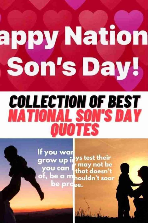 National Sons Day In Heaven, National Sons Day 2023, Happy Son's Day, Happy National Sons Day Images, National Son Day Quotes From Mom, Quotes For National Sons Day, Happy Sons Day From Mom, Happy National Sons Day Quotes, Happy National Sons Day