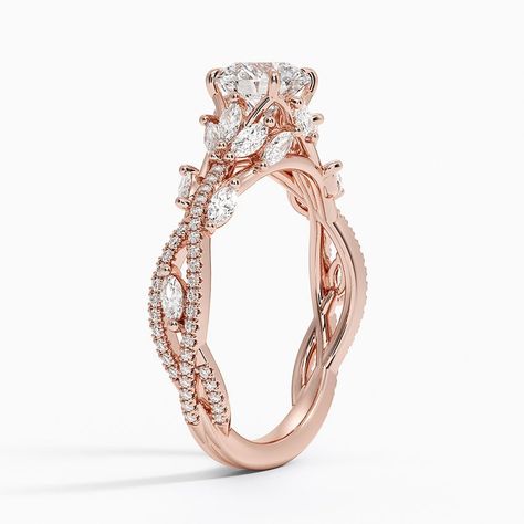 Rose Wedding Rings, Big Diamond Engagement Rings, Engagement Rings Twisted, Cute Engagement Rings, Future Engagement Rings, Lab Diamond Engagement Ring, Rose Gold Diamond Ring, Princess Cut Engagement Rings, Wedding Rings Rose Gold