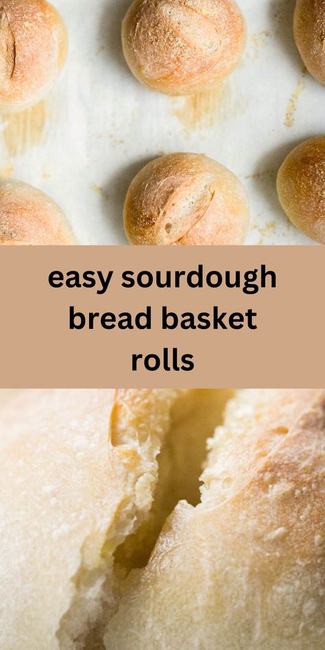 sourdough overnight bread basket rolls on a tray Sourdough Bread Rolls, Easy Overnight Sourdough, Overnight Sourdough Bread, Soft Sourdough Bread, Sourdough Dinner, Overnight Sourdough, Sourdough Dinner Rolls, Make Sourdough Bread, Beginners Bread Recipe