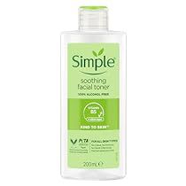 Simple Soothing Facial Toner, Simple Toner Skin Care, Simple Brand Skincare, Simple Products Skincare, Simple Facial Wash, Simple Toner, Toner For Sensitive Skin, Toner For Oily Skin, Dream Wishlist