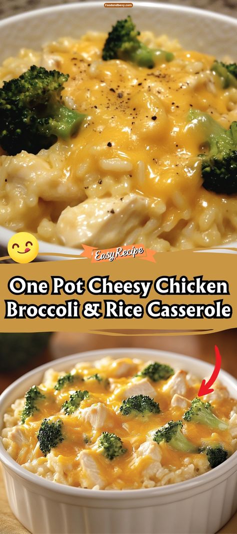 One Pot Cheesy Chicken Broccoli & Rice Casserole via @recipesforfamily12 Chicken Broccoli Rice Casserole Dutch Oven, Cheesy Chicken Broccoli Rice Skillet, Broccoli Rice And Chicken Casserole Easy, Cheesy Chicken Broccoli Rice Bake, Quick And Easy Chicken And Rice Recipes, Broccoli Chicken Casserole Rice, Broccoli Rice Cheese And Chicken, Chicken And Rice And Broccoli Recipes, Broccoli Rice Casserole Without Cream Of Chicken Soup