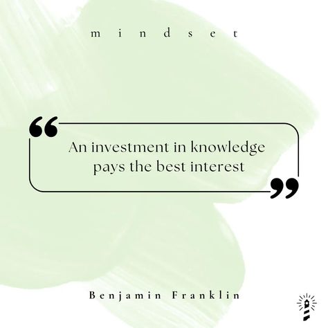 🌟 'An investment in knowledge pays the best interest.' - Benjamin Franklin 🌟 Benjamin Franklin's timeless wisdom reminds us that the pursuit of knowledge is one of the most valuable investments we can make. 📚💡 Did you know? Franklin was not only one of the Founding Fathers of the United States but also a prolific inventor, scientist, and writer. His curiosity and dedication to learning led to numerous contributions, including the invention of the lightning rod and bifocal glasses. Franklin... Pursuit Of Knowledge, Lightning Rod, Bifocal Glasses, The Lightning, Benjamin Franklin, Founding Fathers, Did You Know, Investment, United States