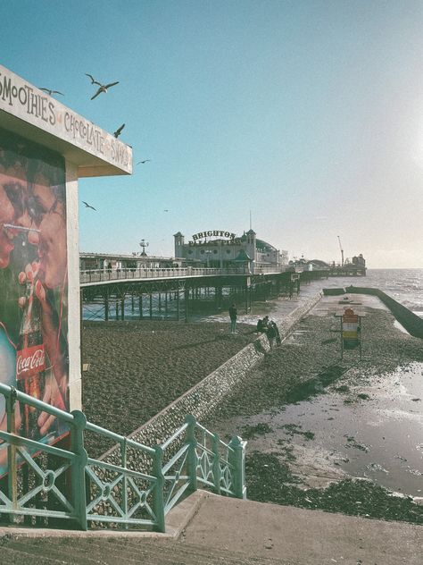 Exploring Brighton palace Pier. #brighton #beach Boxes Aesthetic, Trip Aesthetic, Brighton Beach, Brighton, Palace, 1960s, England, Travel