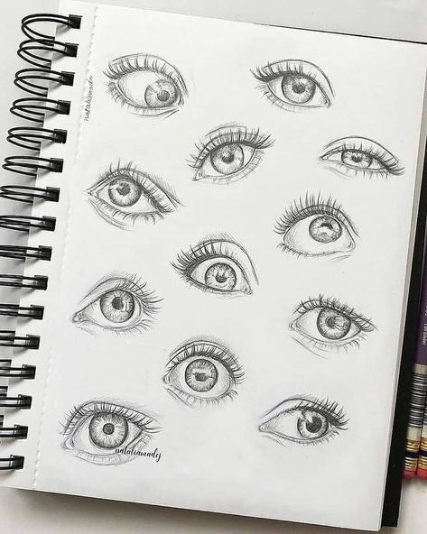 Natalia Madej, Alfabet Font, Eye Drawing Tutorials, Eye Sketch, Nose Drawing, 얼굴 그리기, Art Drawings Sketches Pencil, Art Drawings Sketches Creative, Pencil Art Drawings