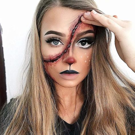 Burn Makeup, Wound Makeup, Scar Makeup, Makeup Ideas For Halloween, Scar Wax, Gore Makeup, Deer Makeup, Creepy Halloween Makeup, Halloween Makeup Diy