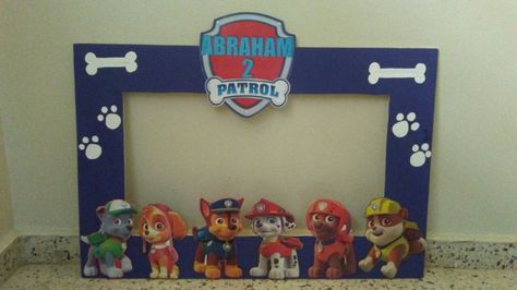 Paw Patrol photo booth Paw Patrol Birthday Theme, Paw Party, Paw Patrol Cake, Patrol Party, Paw Patrol Birthday Party, Paw Patrol Party, Paw Patrol Birthday, 4th Birthday Parties, Third Birthday