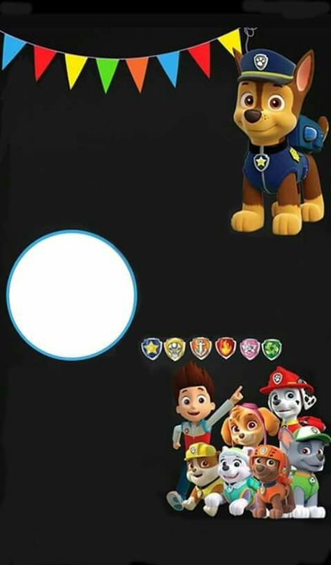 Murilo Paw Patrol Blank Invitations, Paw Patrol Invitations Printables, Paw Patrol Party Invitations, Blaze Birthday Party, 4de Verjaardag, Paw Patrol Birthday Theme, Blaze Birthday, Paw Patrol Birthday Invitations, Puppy Birthday Parties