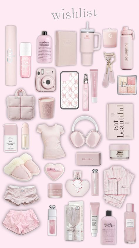 #wishlist #makeup #skincare #beauty #sephora #ulta #larocheposay #saiebeauty #rarebeauty #charolletetilbury #toofaced #makeuproutine #skincareroutine #supergoop #fyp #myfirstshuffle Pink Princess Aesthetic, Pretty School Supplies, Pretty Pink Princess, Pink Xmas, Mode Turban, Pink Life, Dream Gift, Pretty Skin, Pink Girly Things