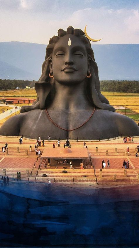 ###Sharmili Baruah Adiyogi Shiva Statue Wallpaper, Adi Yogi, Adiyogi Shiva, Buddha Tattoo Design, Pictures Of Shiva, Mandala Art Therapy, Photoshop Pics, Lord Shiva Hd Wallpaper, Shiva Photos