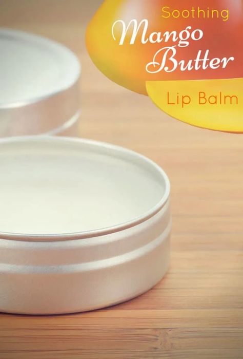 Soothing Mango Butter Lip Balm Recipe Mango Butter Lip Balm, Dry Skin Diy, Lip Balm Recipe, Eyeshadow Basics, Lip Care Diy, Balm Recipe, Lip Balm Recipes, Homemade Lip Balm, Lip Care Routine