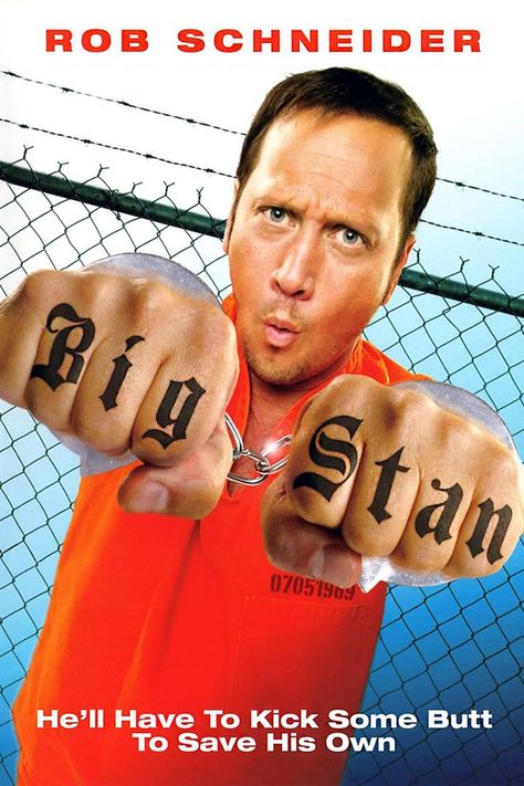 BIG STAN (2007) Rob Schneider, David Carradine Bob Sapp, Sally Kirkland, Randy Couture, Rob Schneider, Good Comedy Movies, Scott Wilson, Monty Python, Jennifer Morrison, Movies 2019