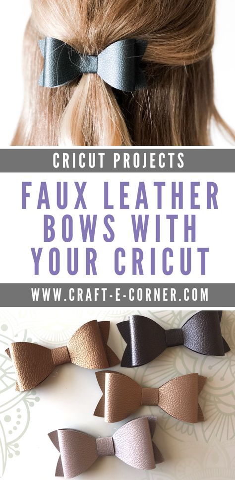 Diy Leather Bows, Magic Decor, Faux Leather Bows, Diy Leather Earrings, Idee Cricut, Diy Leather Projects, Projets Cricut, Bow Template, Maker Project