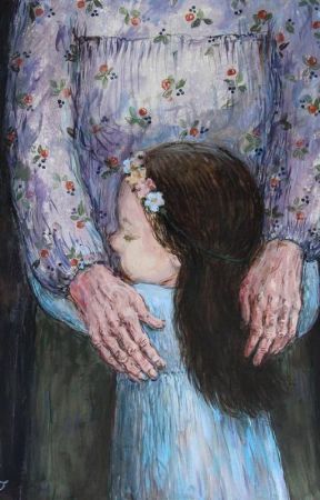 Hug Illustration, Mother Daughter Art, Mother Painting, Modern Postcard, Art Mignon, Mother Art, Mom Art, Art Et Illustration, Ok Ru