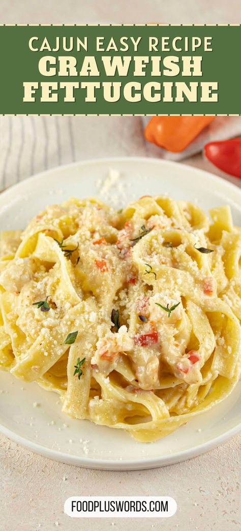 Make dinner so easy with this simple Crawfish Fettuccine recipe. It's an easy and tasty twist on traditional pasta, combining Cajun flair, velvety Velveeta, and succulent crawfish tails. Whip up this quick and delicious dish for a simple and satisfying meal. No need for culinary acrobatics – just satisfying goodness in every bite.