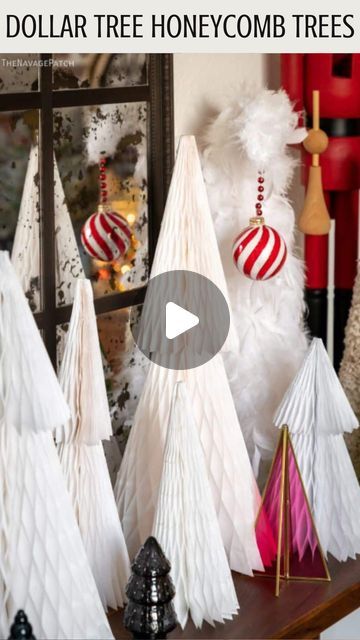 Greg Navage on Instagram: "Doesn’t get much cheaper and easier than these honeycomb trees made with Dollar Tree materials! 🙌🌲
#dollartreediy #dollartreechristmasdiy #dollartreehacks #dollartreeprojects #dollartreefinds #christmas #christmas2023 #christmascrafts #christmasdiy #diychristmas #christmasiscoming #holidaycrafts #christmasdecor #christmasdecorating #christmasdecorations

Video description: Dollar Tree honeycomb trees, Dollar Tree Christmas crafts, DIY table top Christmas trees, West Elm dupe table top honeycomb Christmas trees for only $2.50, DIY Dollar Tree Christmas trees, DIY Dollar Tree Christmas decorations, DIY holiday decor, DIY Honeycomb Christmas trees" Diy Honeycomb Christmas Tree, Dollar Tree Christmas Trees, Dollar Tree Christmas Decorations, Table Top Christmas Trees, Honeycomb Christmas Tree, Dollar Tree Christmas Crafts Diy, Christmas Trees Diy, Holiday Decor Diy, Dollar Tree Christmas Crafts