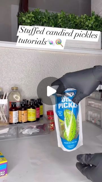 22K views · 1.5K likes | Myrtra hatten on Instagram: "Stuffed candied pickle tutorial 🤣🤣🤣🤣🤣 #fyp #funnyvideos #voiceover" How To Make Candy Pickles, Candied Pickles, Candy Pickles, Pickle Candy, Pickles, Funny Gif, Candy, Snacks, Instagram