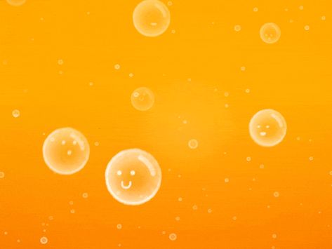 We poppin' the bubbly by Zachary Eng Bubble Popping Animation, Bubble Pop Animation, Bubble Motion Graphic, Floating Animation, Bubbles Gif, Bubble Animation, Super Bubbles, Animation References, Orange Bubbles