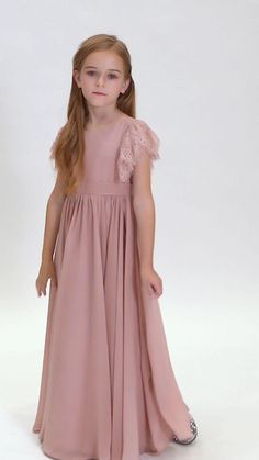 Dress For Kids 11-12 Wedding, Party Dresses For Girls 10-12, Kids Bridesmaid Dress, Girls Short Dresses, Gown Fashion, Girls Dresses Sewing, Girls Long Dresses, Kids Dress Patterns, Girls Frock Design