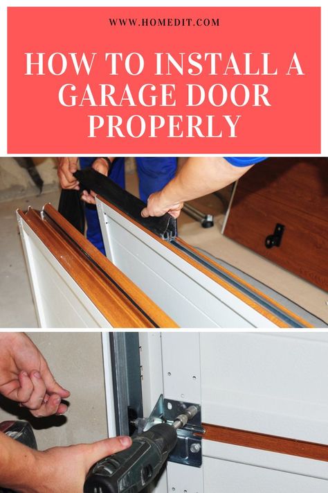 Garage Door Panel Replacement, Interior Design Budget, Garage Door Threshold, Sliding Garage Doors, Garage Door Panels, Easy Home Decor Ideas, Home Decorating Diy, Overhead Garage Door, Garage Door Installation