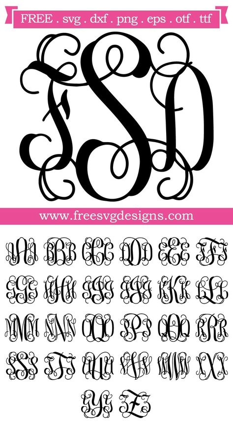 Cricut Monogram Font, Vine Monogram Font, Free Monogram Fonts, Sheriff Department, Vine Font, Monogram Maker, Christmas Fonts Free, Svg Fonts, Cricut Monogram