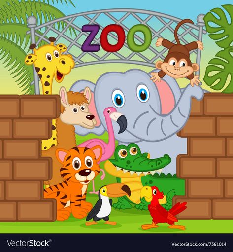 Zoo Clipart, Zoo Drawing, Zoo Pictures, Preschool Pictures, Kids Zoo, Picture Books Illustration, The Zoo, Art Drawings For Kids, Animal Clipart