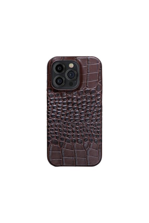 Phone case designed to fit perfectly with Apple iPhone 15 Pro Max. Crocodile Leather Case Protected the Camera Lens Clear Texture Precise Hole Position Soft Flocking Lining Iphone Pro Max Case, Iphone 15 Pro Case, Iphone 15 Pro Max Case, Iphone 15 Case, Iphone15 Case, Classy Phone Cases, Brown Phone Case, Chic Phone Case, Leather Iphone Case