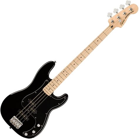 AmazonSmile: Squier by Fender Affinity Series Precision Bass PJ, Maple fingerboard, Black : Musical Instruments Fender P Bass, Fender Precision Bass, Acoustic Guitar Strings, Cool Electric Guitars, Fender Squier, Guitar Stand, Phone Wallpaper Design, Fender Bass, Guitar Strings