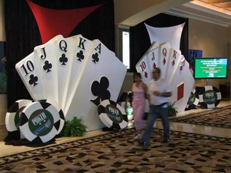 Casino Party Decorations | Party Favors Ideas … | Pinteres… Vegas Decorations, Arches Wedding, Cookies Cupcake, Casino Night Fundraiser, Fest Temaer, Vegas Theme, Casino Party Decorations, Casino Decorations, Poker Party