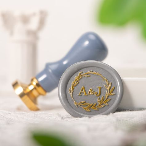 Custom Any Design Custom Wax Seal Stamp Kit Custom Wax Seal - Etsy Monogram Wax Seal Stamp, Custom Wax Stamp, Wedding Wax Seal, Wax Stamps, Wax Stamp Kit, Custom Wax Seal, Aquarium Wedding, Wax Seal Stamp Custom, Wax Seal Stamp Kit