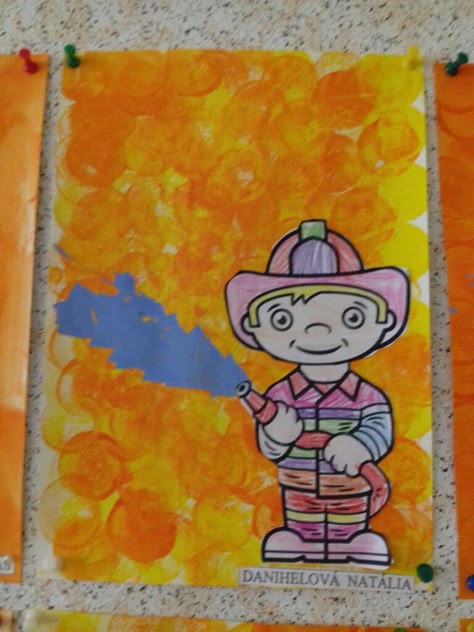 Occupation Art And Craft For Preschool, Community Helpers Crafts For Preschool, Community Helpers Art, Fire Safety Preschool Crafts, Fireman Crafts, Community Helpers Preschool Crafts, Community Helpers Crafts, Community Helpers Preschool Activities, Firefighter Crafts