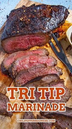 Tri Tip Internal Temperature, How To Make Tri Tip In The Oven, Tri Tip Marinade Santa Maria, California Tri Tip, Tri Top Marinade, Beef Tri Tip Recipes Ovens, Cooking Tri Tip In Oven, Marinade For Tri Tip Steak, Tri Tip Roast Marinade