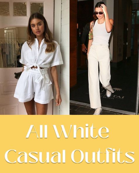 37 All White Outfit Ideas For Parties & Rushes - ljanestyle.com White Party Outfits Women, All White Outfit Classy, White Theme Party Outfit, White Jumpsuit Outfit, All White Outfit Ideas, Bach Themes, Recruitment Dresses, Cruise Theme, White Outfit Ideas