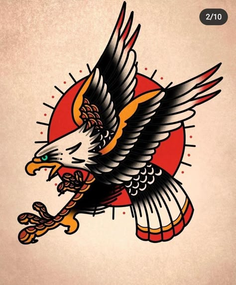 Old School Sleeve, Traditional Tattoo Man, Traditional Eagle, Traditional Eagle Tattoo, Sailor Jerry Tattoo Flash, Traditional Tattoo Flash Art, Old Scool, Tattoo Lettering Design, Eagle Drawing