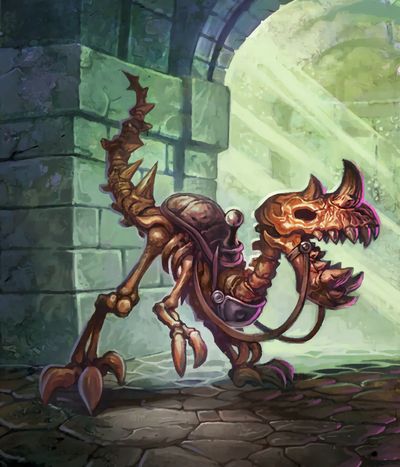 Unearthed Raptor - Hearthstone Wiki Trent Kaniuga, Raptor Art, Hearthstone Artwork, Hearthstone Heroes, Excavation Site, Minion Card, Hearth Stone, Ancient Drawings, Myths & Monsters