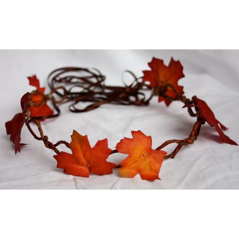 Autumn Leaves Flower Crown Renaissance Faire Fantasy Wedding Fairy... ($22) ❤ liked on Polyvore featuring accessories, hair accessories, hair, leaves garland, flower hair accessories, leaf hair accessories, flower crown and floral crown Pocket Outfit, Harvest Goddess, Wire Vine, Forest Fashion, Wedding Fairy, Leaf Crown, Ren Fair, Horn Headband, Whiskey Lover Gifts