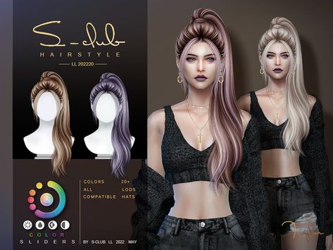 The Sims Resource - High ponytail long hair(Taylor) Ts4 Female Hair Patreon, Sims 4 Cc Hair S Club, Sims 4 Cc S Club Hair, Sims 4 Ponytail Hair, Sims 4 Cc Ponytail With Bangs, Sims 4 Cc High Ponytail, Sims Ponytail, Sims 4 High Ponytail, Sims 4 Cc Hair Ponytail