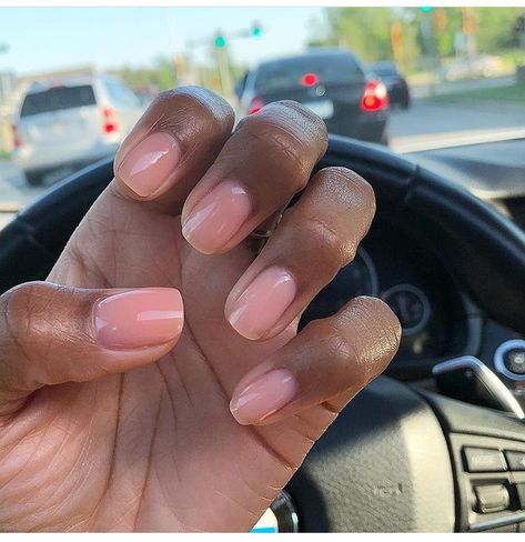 Nude Summer Nails, Nude Nails Black Women, Nails Inspo Black, Clip In Hair Extensions Styles, 22 Inch Hair, Nails Black Women, 22 Inch Hair Extensions, Natural Nails Manicure, Sheer Nails