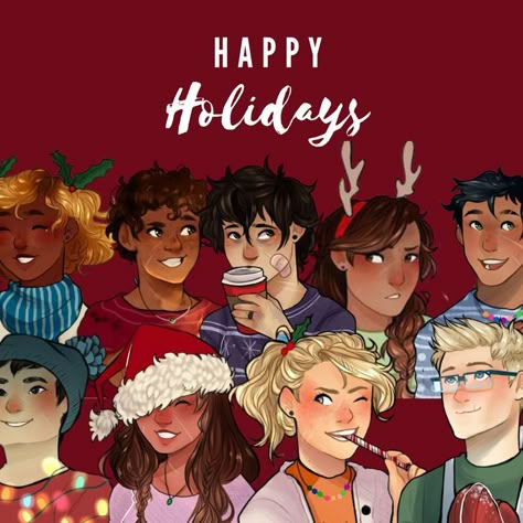 Pjo Christmas, Riordanverse Fanart, Pjo Fan Art, Percy Jackson Drawings, Percy Jackson Wallpaper, Pjo Fanart, Percy Jackson Fanart, Percy Jackson Fan Art, Percy Jackson Characters