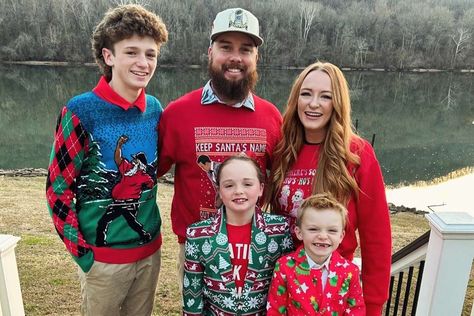 Maci Bookout Smiles with Her Family of Five as They Get Decked Out to Celebrate Christmas: 'Blessed' Toon Squad, Ryan Edwards, A Nearly Normal Family Book, Maci Bookout, Space Jams, Goin Down, Tasmanian Devil, Family Of Five, Space Jam