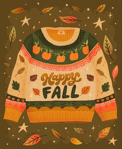 Fall Graphic, Cute Fall Wallpaper, Autumn Illustration, Autumn Quotes, Fall Inspo, Fall Halloween Decor, Autumn Coffee, Vintage Fall, Winter Art