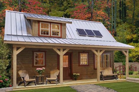 All too often, off-grid living is thought of as living without. But off-grid living can be comfortable, beautiful, and quite amazing! See how: Small Cabin House, Wood Cabins, Floor Planning, Small Cabins, Small Cabin Plans, House Lifestyle, Off Grid House, Alternative Living, Small Log Cabin