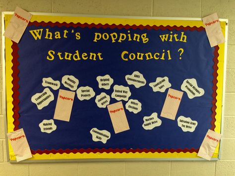 Student Council Room Design, Key Club Bulletin Board, Student Council Bulletin Board, Student Council Bulletin Board Ideas, Student Council Activities, High School Social Studies Classroom, Parent Council, High School Bulletin Boards, Student Ambassador