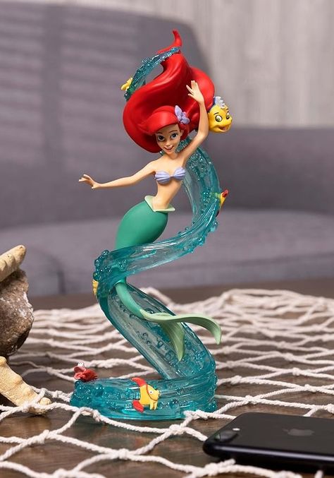 ENESCO Disney - Ariel 30 Anniversary Figurine, Resin, Multicoloured, 10 x 10 x 20 cm 6003656 : Amazon.co.uk: Home & Kitchen Disney Princess Figurines, Frozen Figurines, Fav Princess, 30 Anniversary, Disney Anniversary, Fondant Ideas, White Mermaid Figurine, Air Clay, Birthday 5