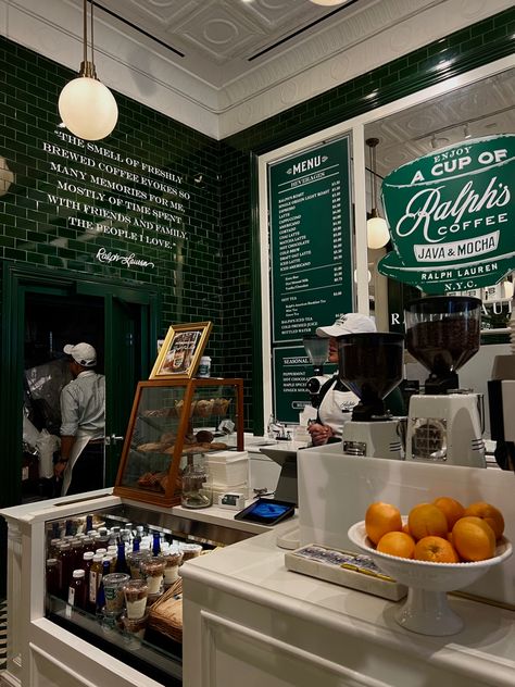 Journalist In New York Aesthetic, Ralph's Coffee New York, Cafe Aesthetic New York, New York Cafe Exterior, Nyc Cafe Interior, New York City Coffee Shops, Coffee Shops Nyc, Nyc Coffee Aesthetic, Working In A Coffee Shop Aesthetic