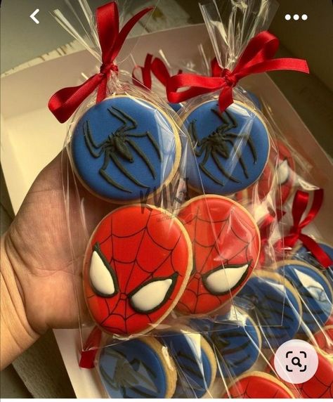 Spiderman Cookies, Spiderman Birthday Party Decorations, Water Birthday, Spiderman Birthday Cake, Marvel Birthday Party, Spiderman Gifts, Image Spiderman, Spiderman Theme, Spiderman Birthday Party