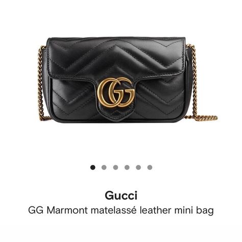 Rose Atelier & Co on Instagram: “@gucci marmont leather mini bag in BLACK 🖤 DM FOR PRICE” Gucci Super Mini Bag, Gg Marmont Super Mini Bag, Gucci Marmont Super Mini, Gucci Super Mini, Marmont Super Mini, Gucci Marmont Mini, Gucci Mini Bag, Gucci Messenger Bags, Gucci Marmont Bag