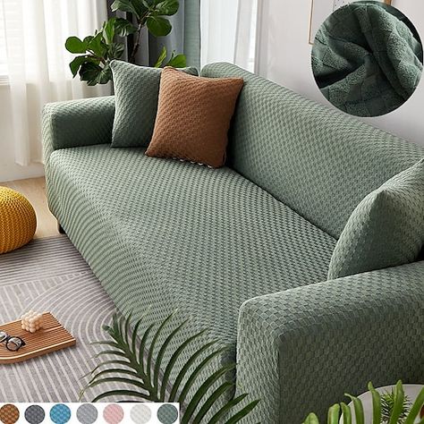 Cheap Sofa, Sofa Covers Online, Washable Sofa Covers, Sectional Couch Cover, Cheap Sofas, Quilted Sofa, Couch Cushion Covers, Plush Sofa, Green Sofa