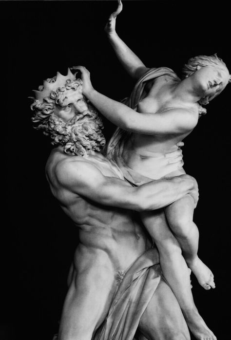 Pluto and Proserpina Persephone Art, Gian Lorenzo Bernini, Lorenzo Bernini, Greek Tragedy, Figure Art, Hades And Persephone, Greek Art, Riveting, Sculptures & Statues