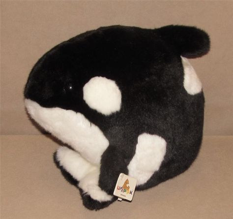 Orca Stuffed Animal, Orca Plushie, Killer Whale, Whale Plush, Orca Whales, Killer Whales, Marine Animals, Cute Stuffed Animals, Cute Plush