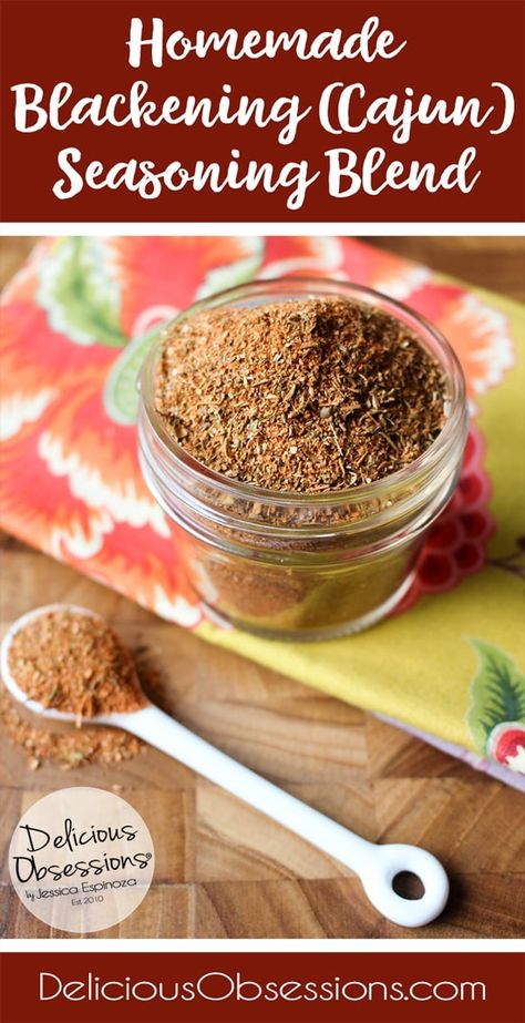 Make Your Own: Homemade Blackening Seasoning Recipe Blacked Seasoning Recipe, Cajun Blackened Seasoning Recipe, Blacking Seasoning, Blackening Seasoning Recipe, Blackened Seasoning Recipe, Cajun Seasoning Recipe, Blackening Seasoning, Blackening Spice, Blackened Chicken Recipe